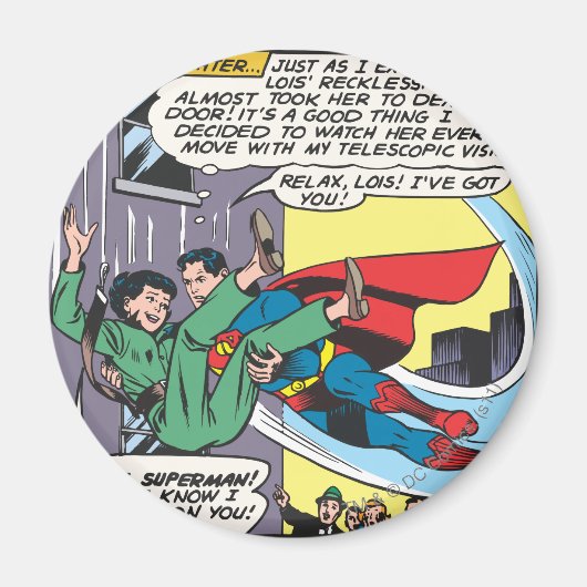 Superman Comic Panel - Lois an Instant Magneet (Voorkant)