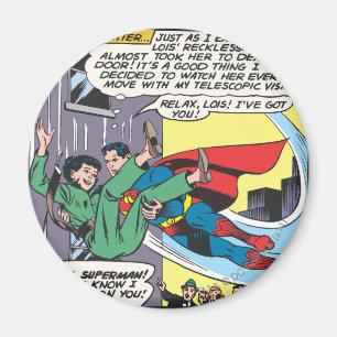 Superman Comic Panel - Lois een direct later Magneet