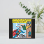 Superman Comic Panel — Lois opslaan Briefkaart (Staand voorkant)