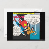 Superman Comic Panel - Lois Plunges Briefkaart (Voorkant / Achterkant)