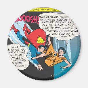 Superman Comic Panel - Lois Plunges Magneet