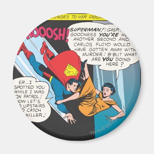 Superman Comic Panel - Lois Plunges Magneet (Voorkant)