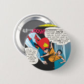 Superman Comic Panel - Lois Plunges Ronde Button 5,7 Cm (Voorkant /achterkant)