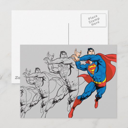 Superman Comic Panels Briefkaart (Voorkant / Achterkant)