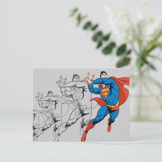Superman Comic Panels Briefkaart (Staand voorkant)