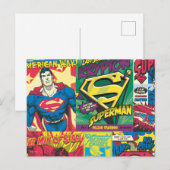 Superman Comic Panels Briefkaart (Voorkant / Achterkant)