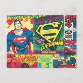 Superman Comic Panels Briefkaart (Voorkant)