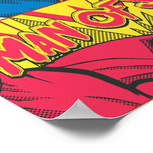 Superman Comic Panels Poster (Hoek)