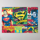 Superman Comic Panels Poster (Voorkant)