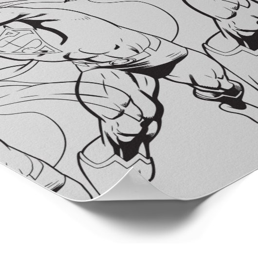 Superman Comic Panels Poster (Hoek)