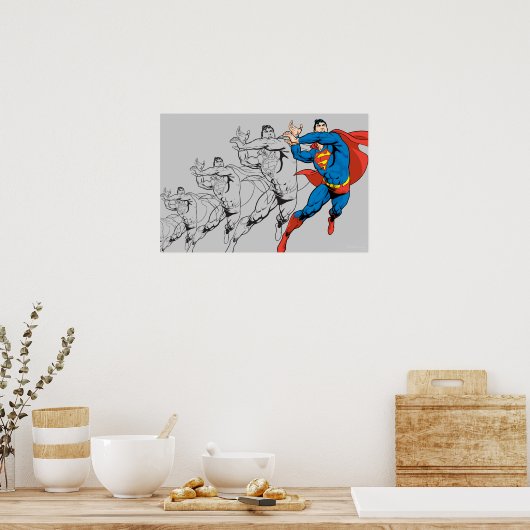 Superman Comic Panels Poster (Keuken)