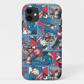 Superman Comic Patroon Case-Mate iPhone Case (Achterkant)