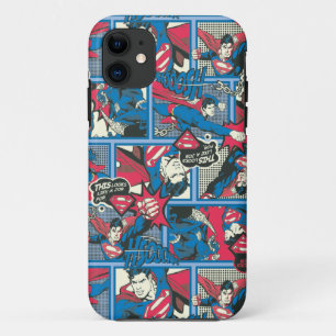 Superman Comic Patroon iPhone 11 Hoesje