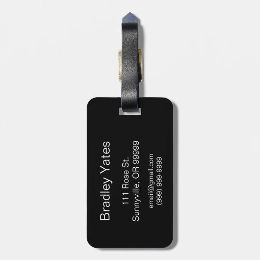 Superman Comic Strip Bagagelabel (Achterkant verticaal)