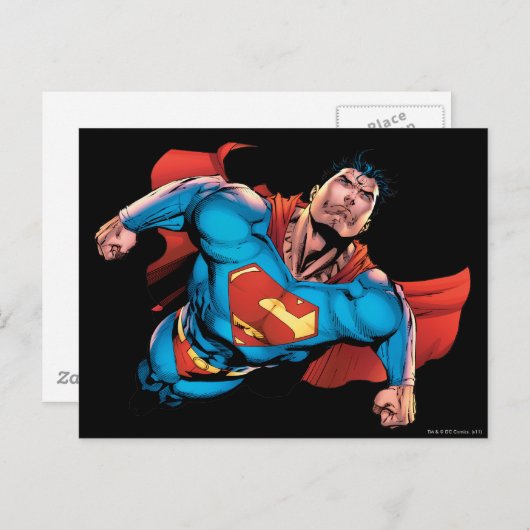 Superman Comic Style Briefkaart (Voorkant / Achterkant)