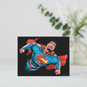 Superman Comic Style Briefkaart (Staand voorkant)
