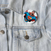 Superman Comic Style Ronde Button 5,7 Cm (In situ)