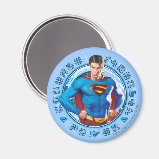 Superman Courage Sterkte Kracht Magneet (Voorkant / Achterkant)