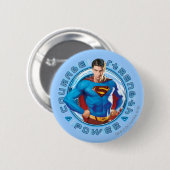 Superman Courage Sterkte Kracht Ronde Button 5,7 Cm (Voorkant /achterkant)