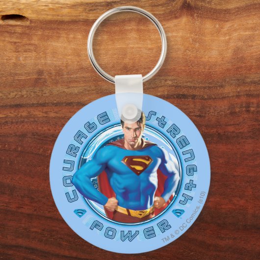 Superman Courage Sterkte Kracht Sleutelhanger (Voorkant)