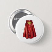 Superman - De Cape Ronde Button 5,7 Cm (Voorkant /achterkant)