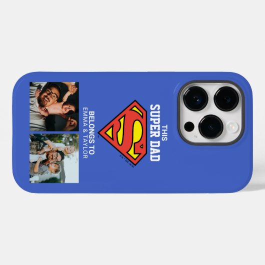 Superman | "Deze supervader behoort tot" Case-Mate iPhone Case (Achterkant (horizontaal))
