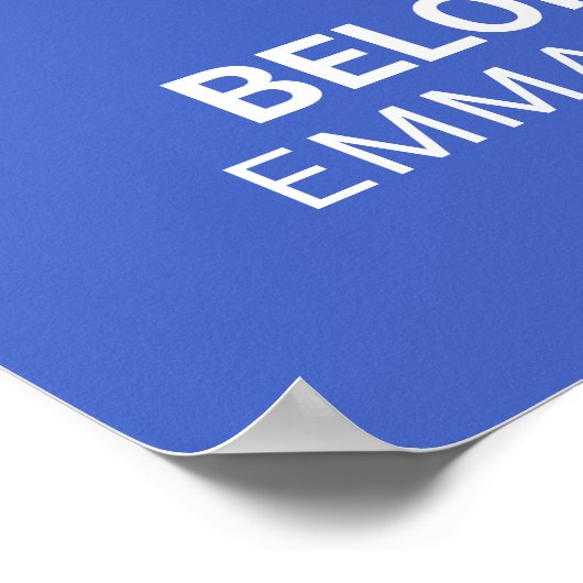 Superman | "Deze supervader behoort tot" Poster (Hoek)