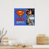 Superman | "Deze supervader behoort tot" Poster (Keuken)