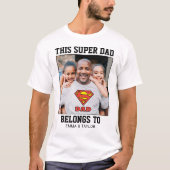 Superman | Deze supervader behoort tot T-shirt (Voorkant)