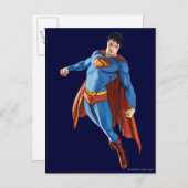 Superman die naar beneden kijkt briefkaart (Voorkant / Achterkant)