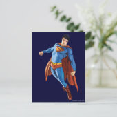 Superman die naar beneden kijkt briefkaart (Staand voorkant)