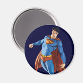 Superman die naar beneden kijkt magneet (Voorkant / Achterkant)