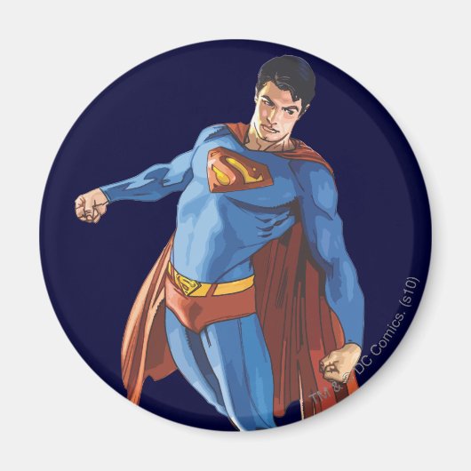 Superman die naar beneden kijkt magneet (Voorkant)
