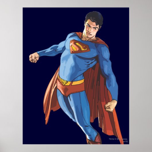 Superman die naar beneden kijkt poster (Voorkant)