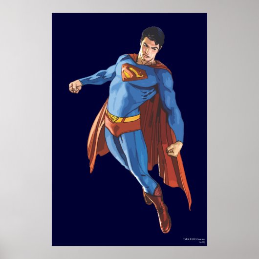 Superman die naar beneden kijkt poster (Voorkant)