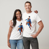 Superman die naar beneden kijkt t-shirt (Unisex)
