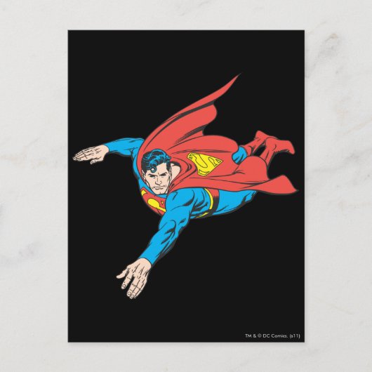 Superman Dives links Briefkaart (Voorkant)