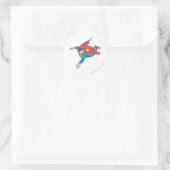 Superman Dives links Ronde Sticker (Tas)