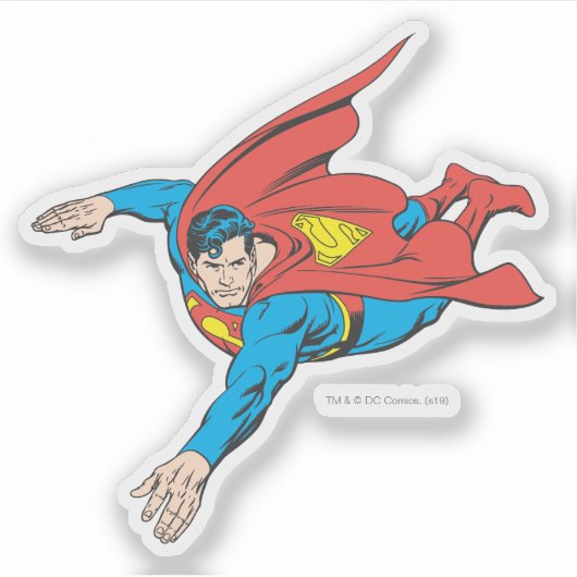 Superman Dives links Sticker (Voorkant)