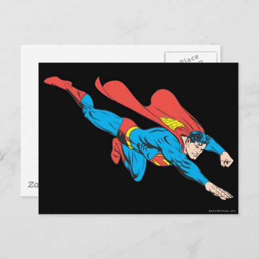 Superman Dives Right Briefkaart (Voorkant / Achterkant)