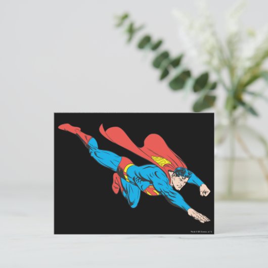 Superman Dives Right Briefkaart (Staand voorkant)