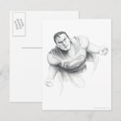 Superman Drawing Briefkaart (Voorkant / Achterkant)