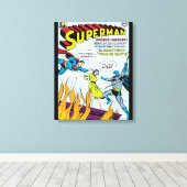 Superman (dubbelfunctie met Batman) Canvas Afdruk (Insitu (Houten vloer))