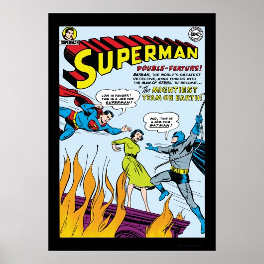 Superman (dubbelfunctie met Batman) Poster (Voorkant)