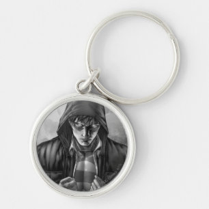 Superman Earth Hoesje - Zwart-wit Sleutelhanger