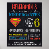 Superman | Eerste of laatste schooldag Poster (Voorkant)