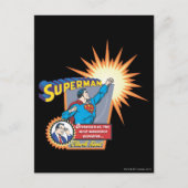 Superman en Clark Kent Briefkaart (Voorkant)
