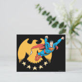 Superman en Eagle Briefkaart (Staand voorkant)
