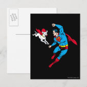 Superman en Krypto 2 Briefkaart (Voorkant / Achterkant)