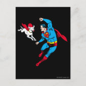 Superman en Krypto 2 Briefkaart (Voorkant)
